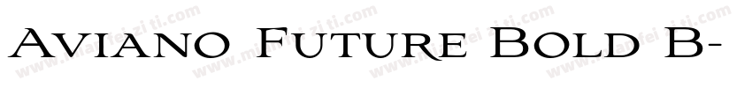 Aviano Future Bold B字体转换